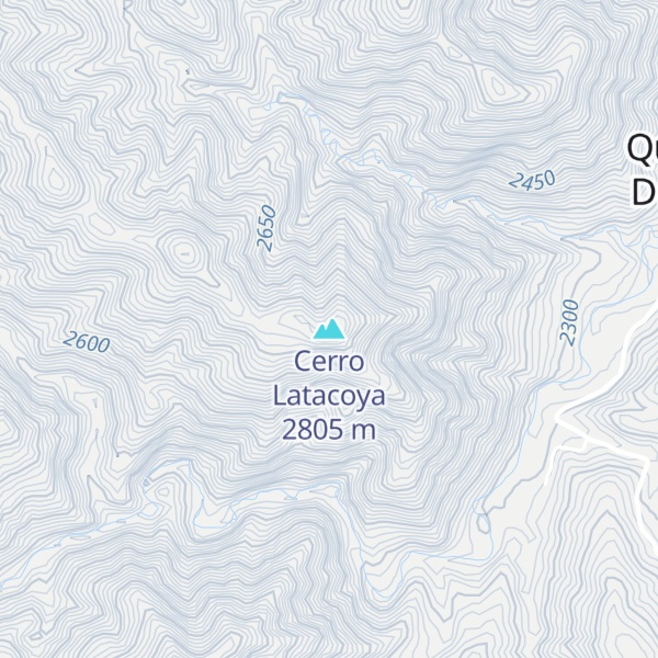 Map of Cerro Latacoya