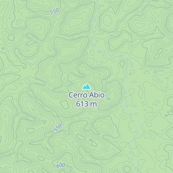 Map of Cerro Abio