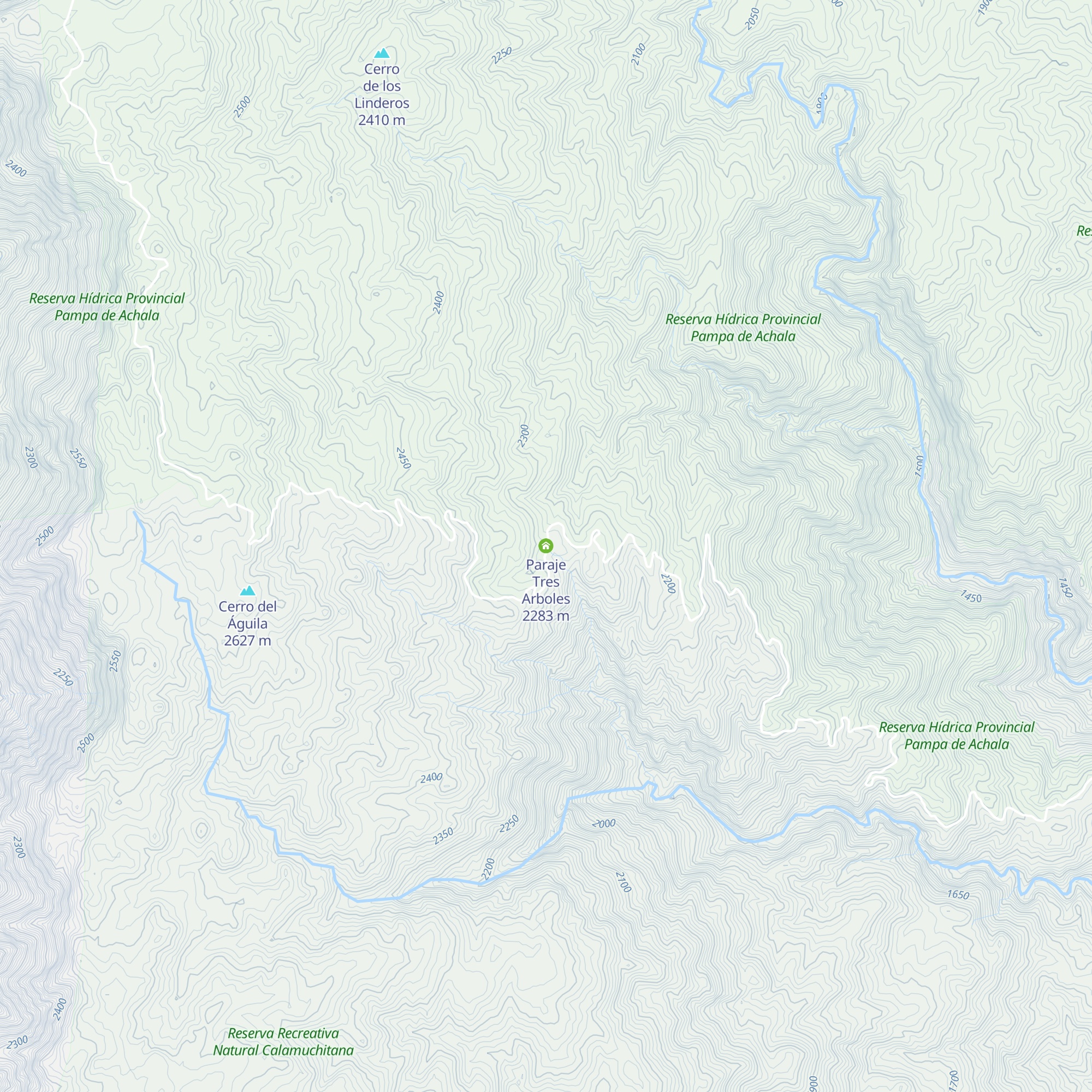 Paraje Tres Arboles map