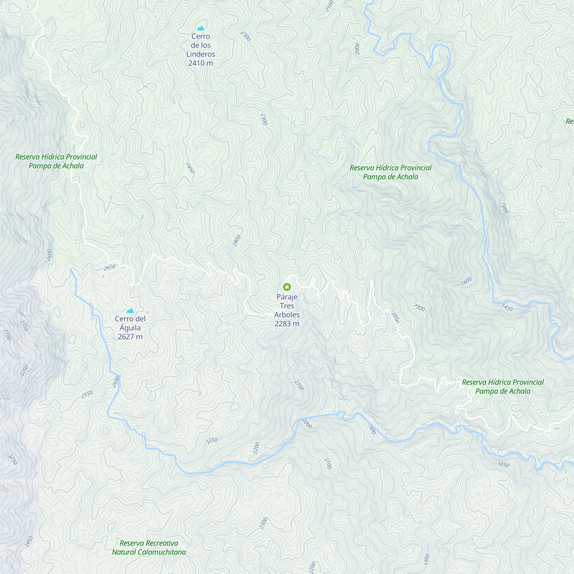 Paraje Tres Arboles map