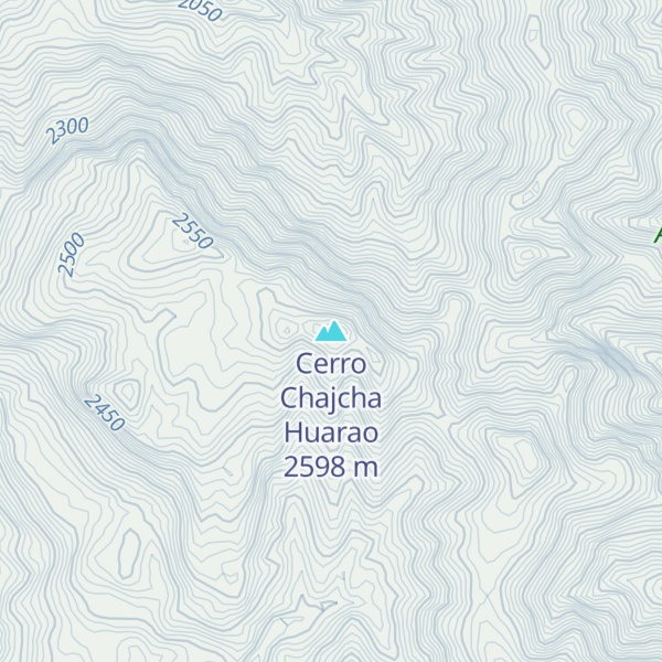 Map of Cerro Chajcha Huarao