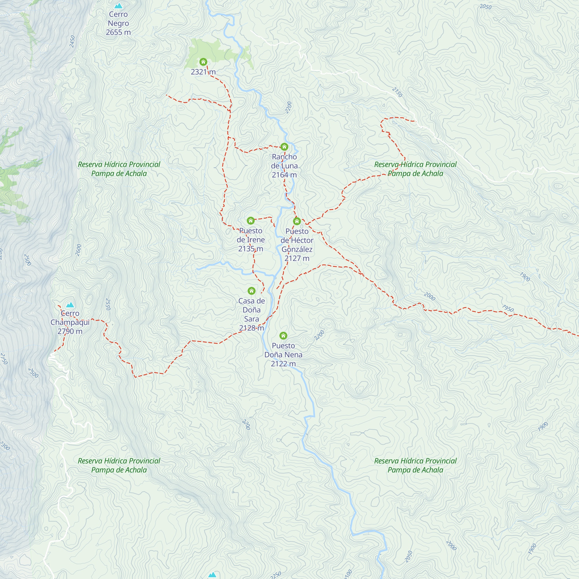 Refugio Nélio Escalante map