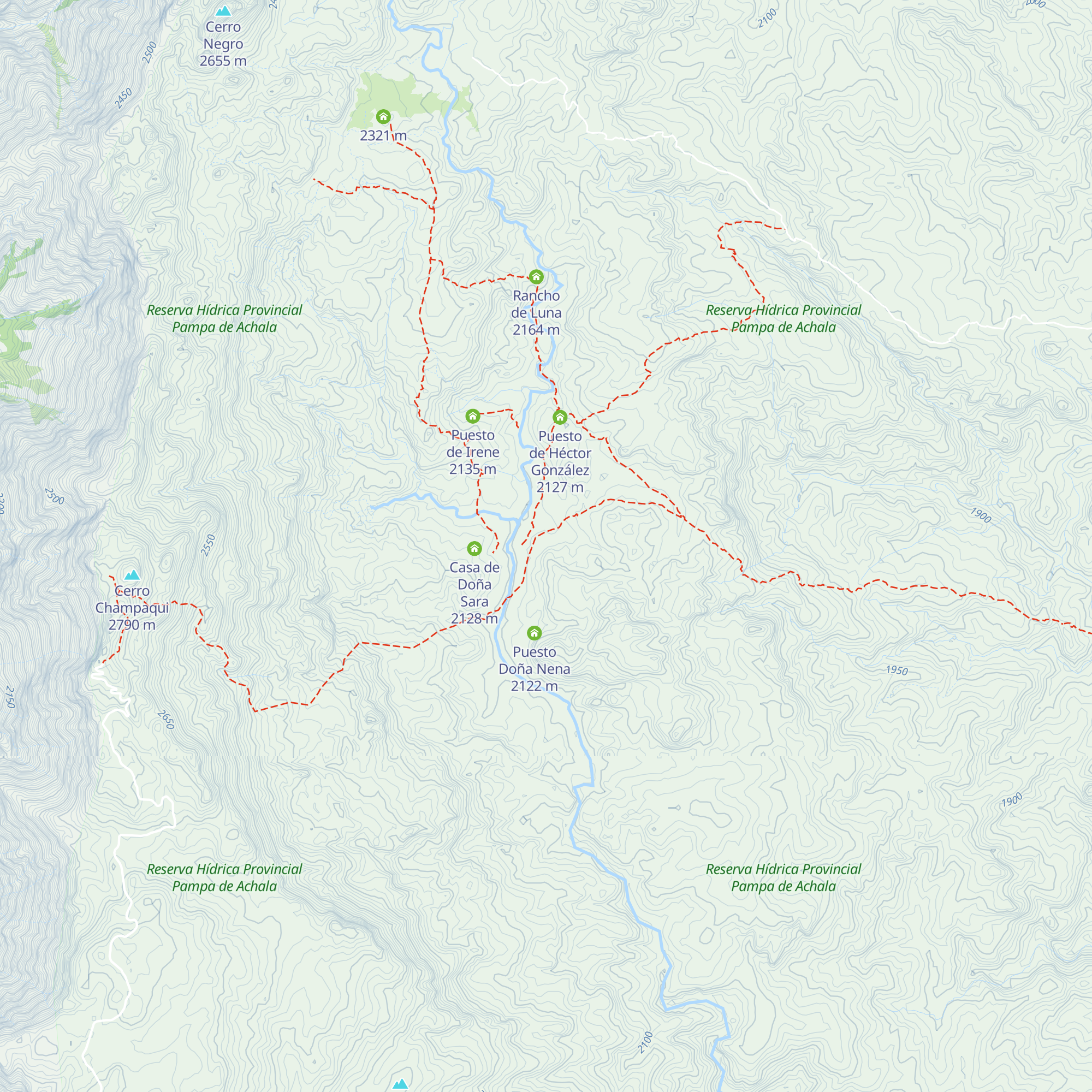 Refugio Nélio Escalante map