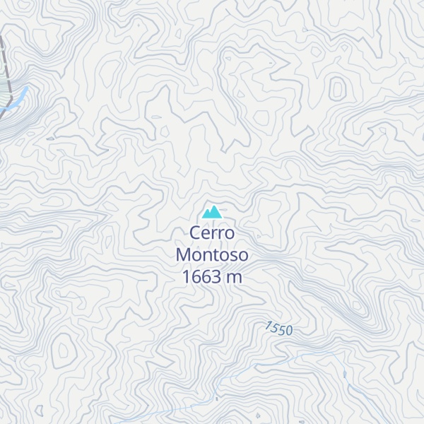 Map of Cerro Montoso