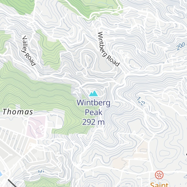 Map of Wintberg Peak