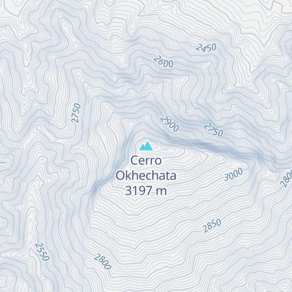 Map of Cerro Okhechata