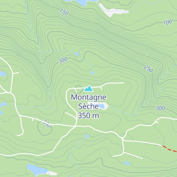 Map of Montagne Sèche