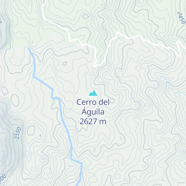 Map of Cerro del Águila