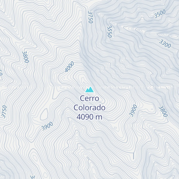 Map of Cerro Colorado
