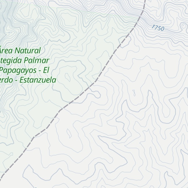 Map of Cerro Papagayos