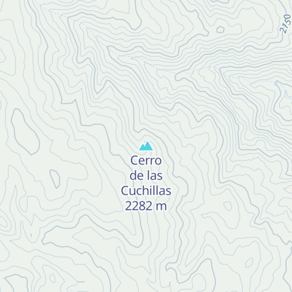 Map of Cerro de las Cuchillas