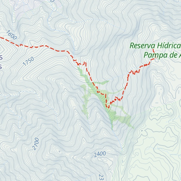 Map of Refugio Los Tabaquillos