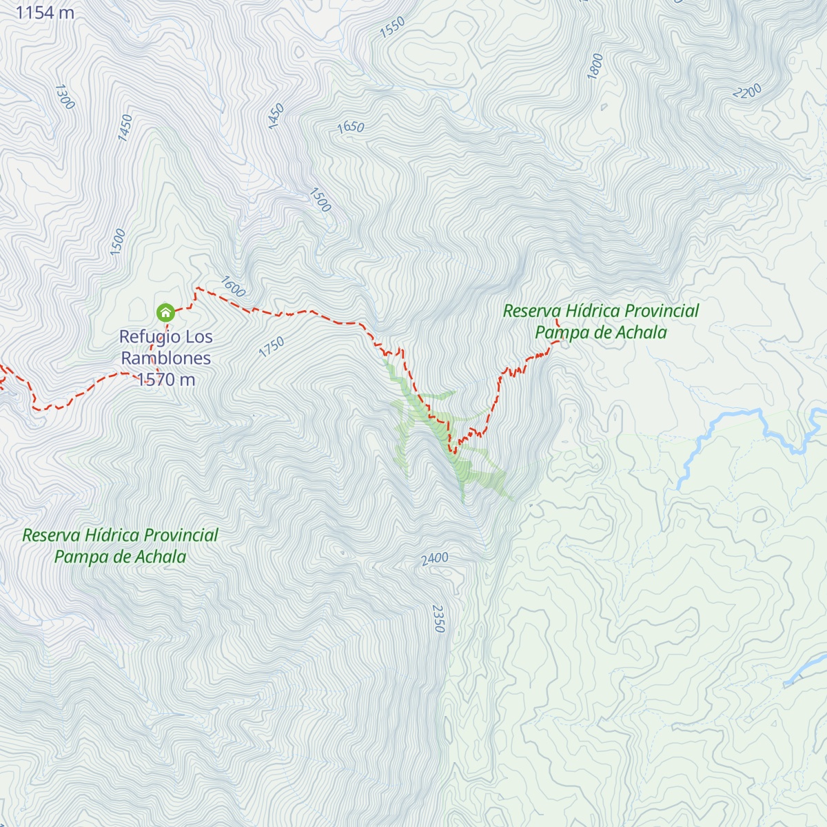 Refugio Los Tabaquillos map