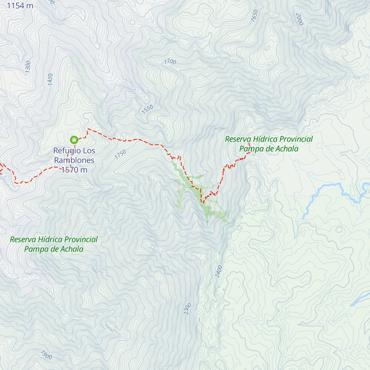 Refugio Los Tabaquillos map