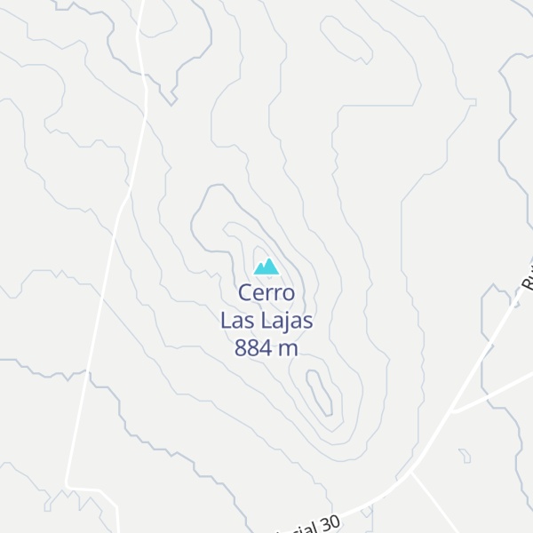 Map of Cerro Las Lajas