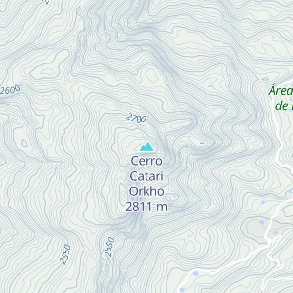 Map of Cerro Catari Orkho