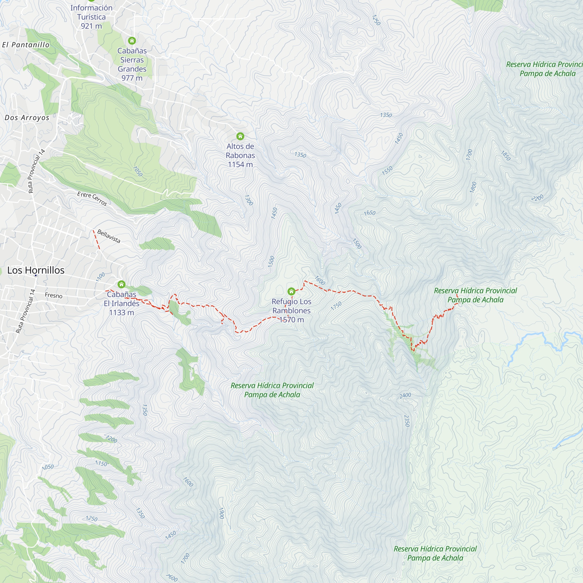 Refugio Los Ramblones map