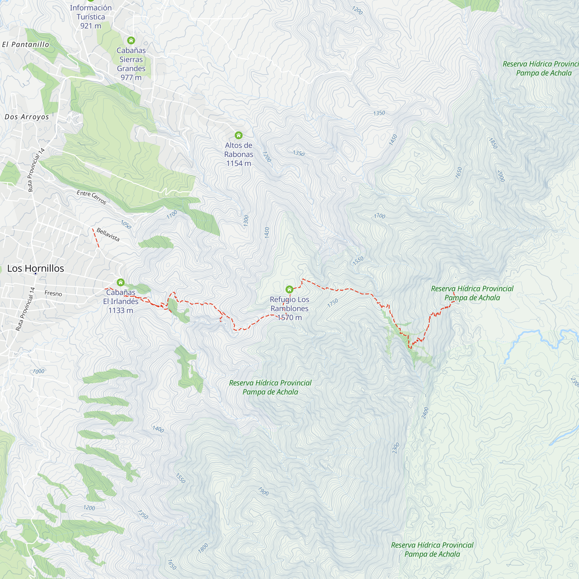 Refugio Los Ramblones map