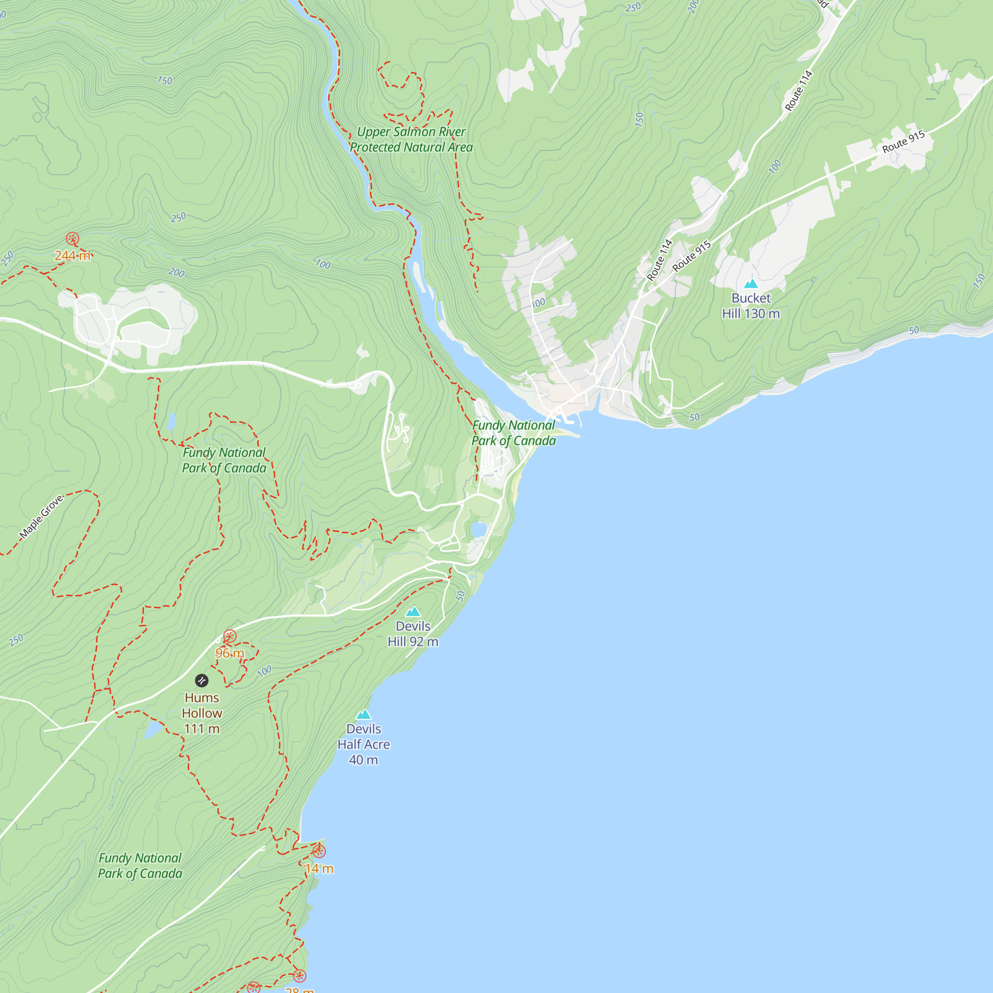 Fundy National Park Administration map