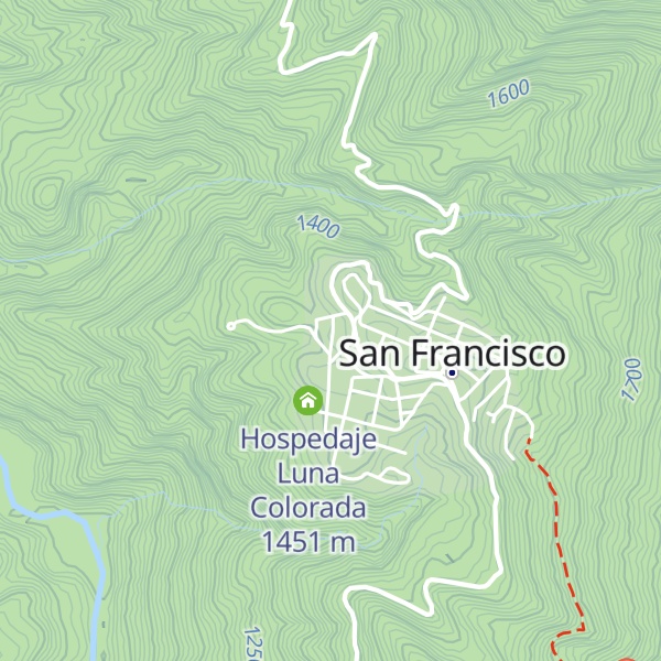 Map of Loma Andina, retal house , panoramic view