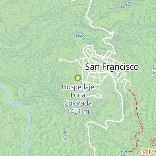 Map of Hospedaje Luna Colorada
