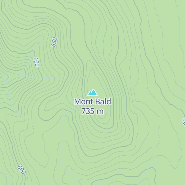 Map of Mont Bald