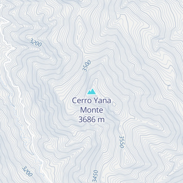 Map of Cerro Yana Monte