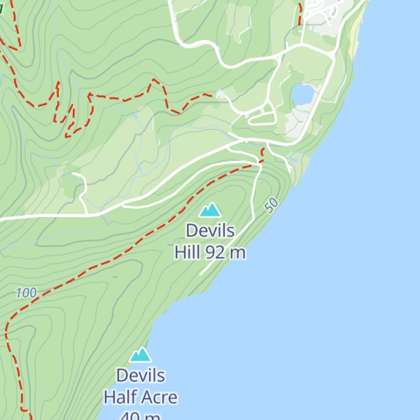 Map of Devils Hill