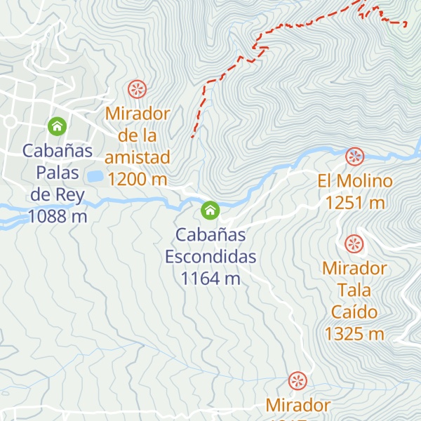 Map of Cabañas Escondidas