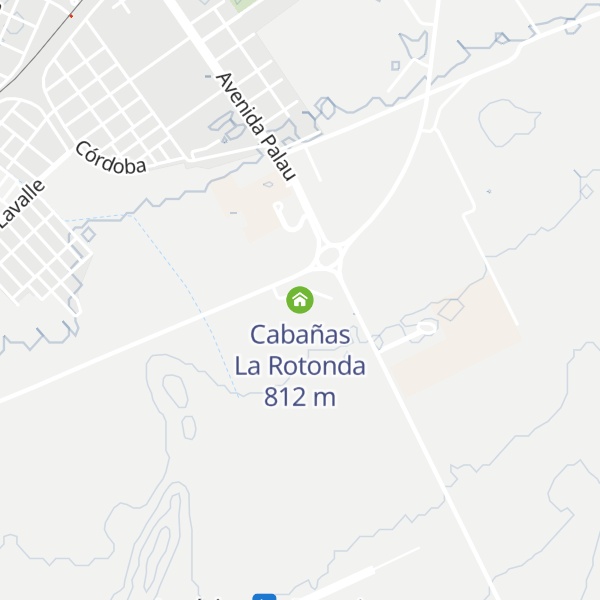 Map of Cabañas La Rotonda