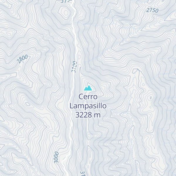 Map of Cerro Lampasillo