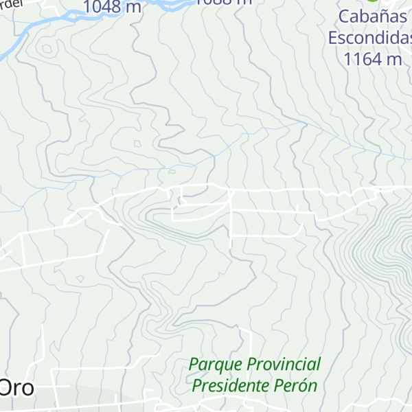 Map of Cabañas de los Comechingones