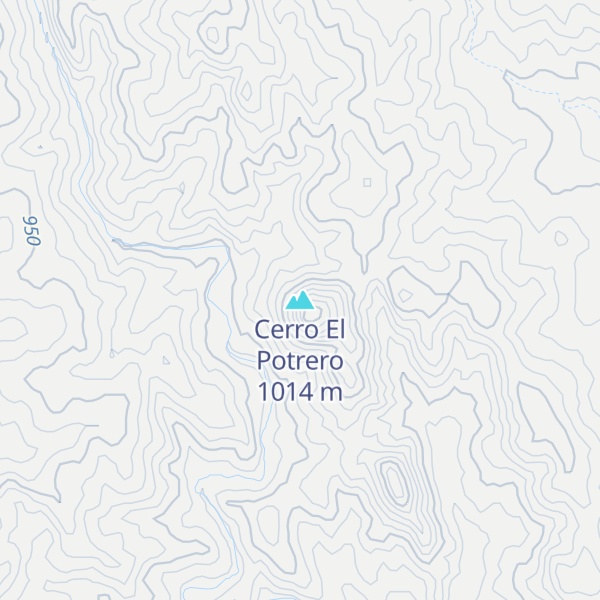 Map of Cerro El Potrero