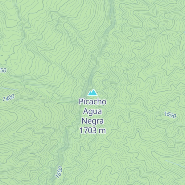 Map of Picacho Agua Negra