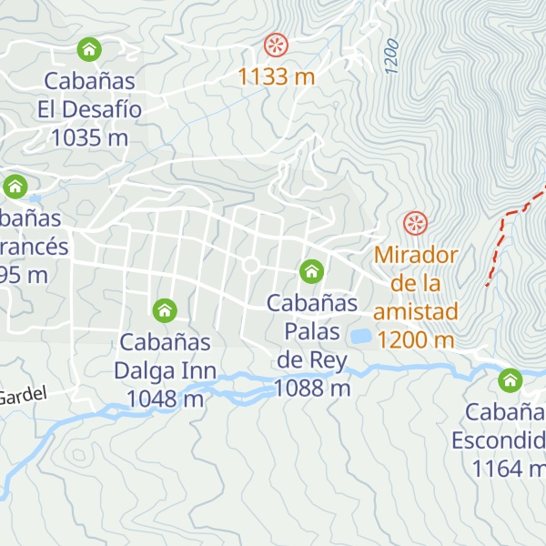 Map of Cabañas Horus