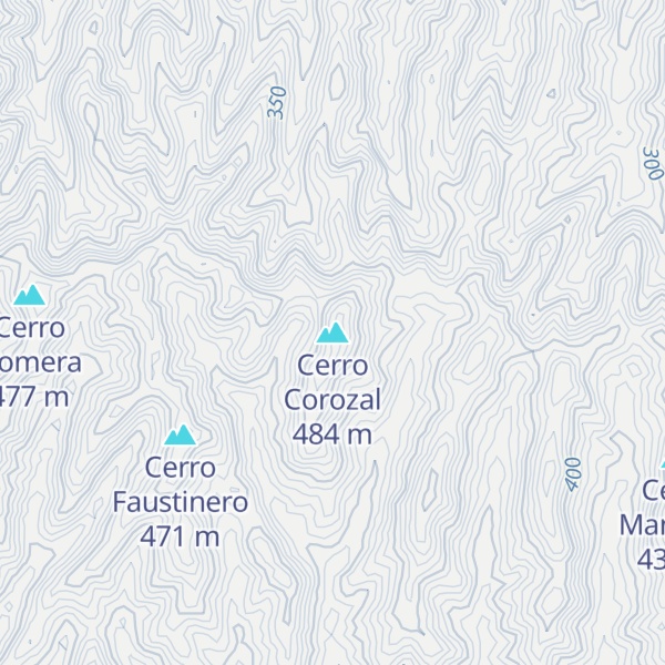 Map of Cerro Corozal