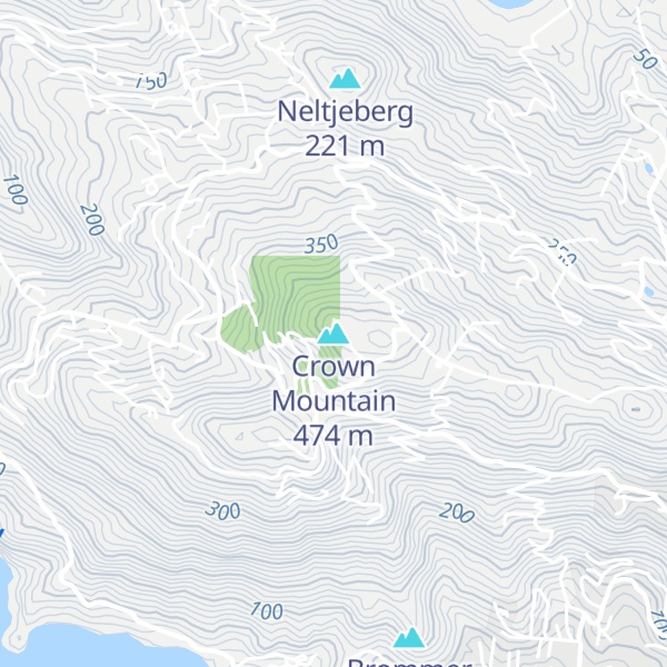 Map of Crown Mountain