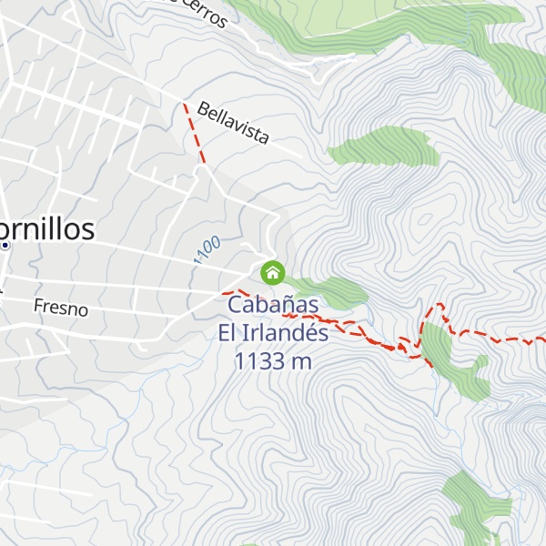 Map of Cabañas El Irlandés