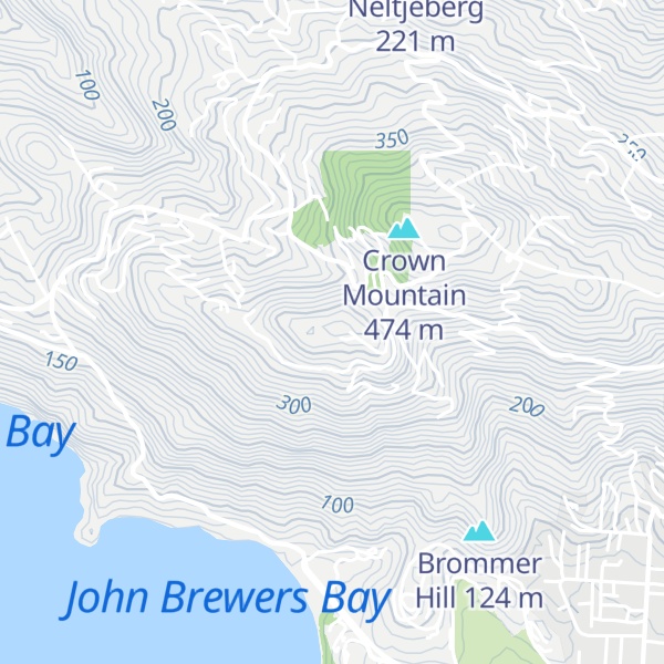 Map of Hawk Hill