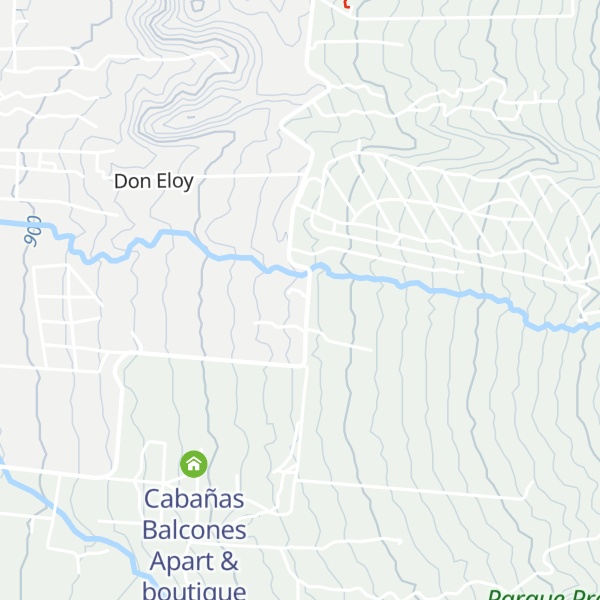 Map of Cabañas Quechalen