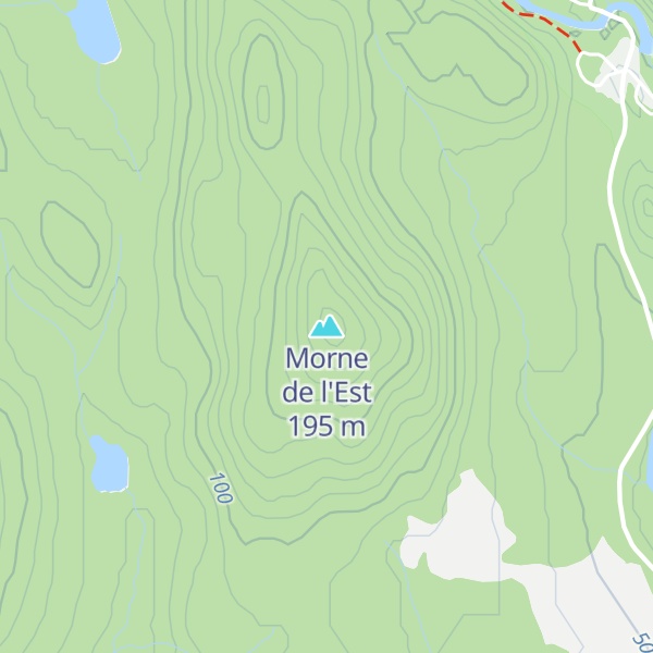 Map of Morne de l'Est