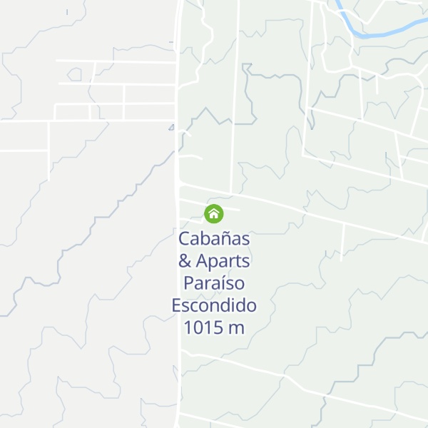 Map of Cabañas & Aparts Paraíso Escondido