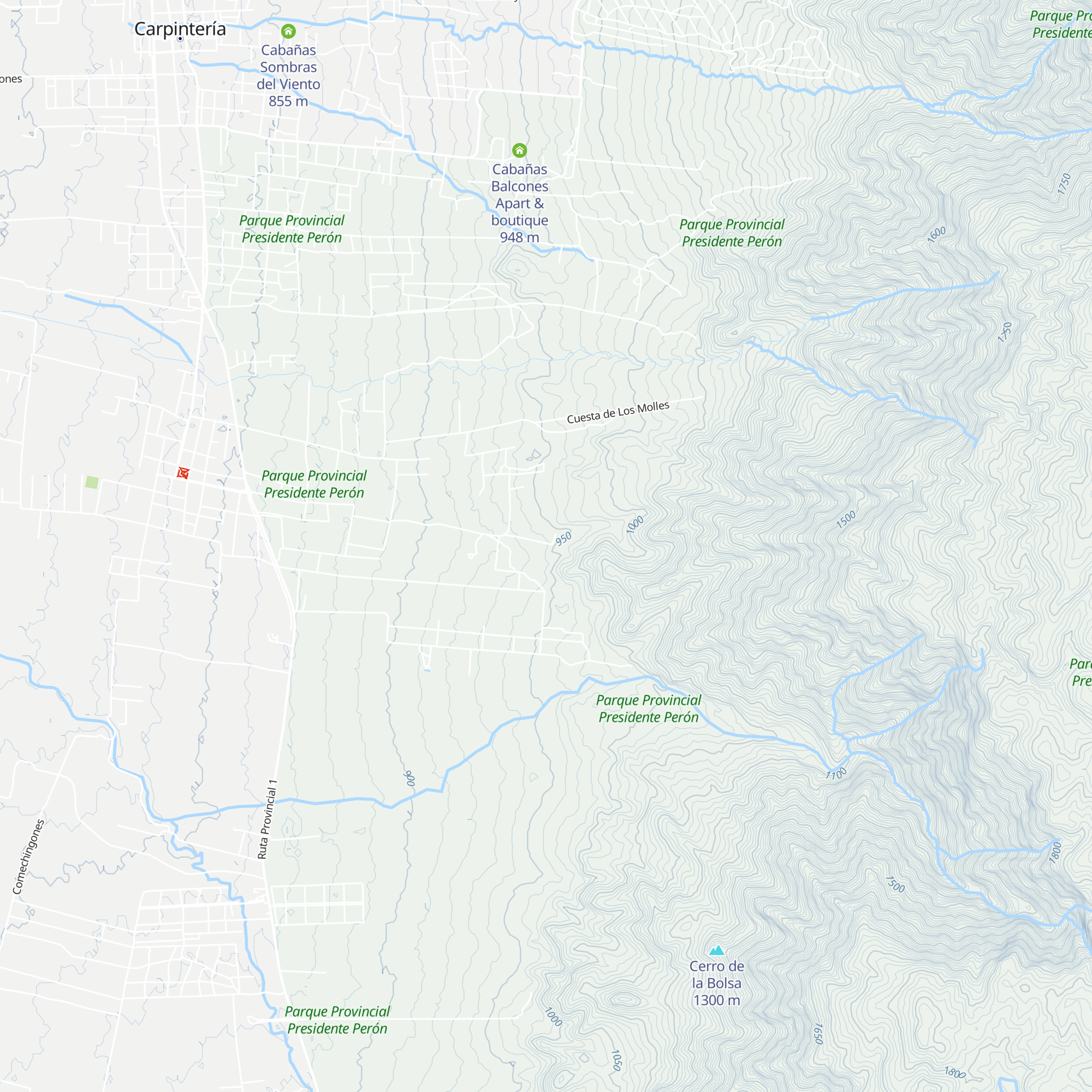 Cabañas El Condor map