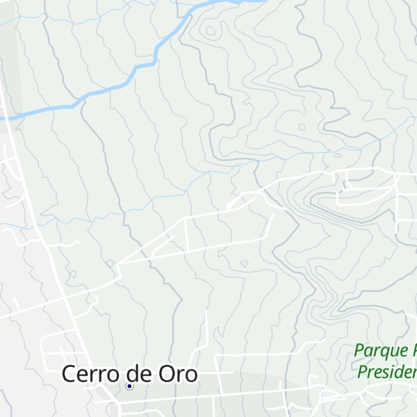 Map of Cabañas Cerro Dorado