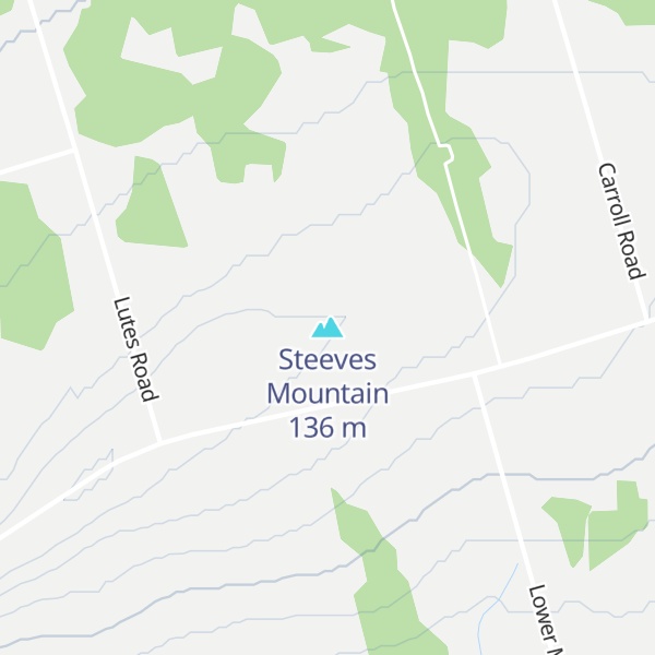 Map of Steeves Mountain