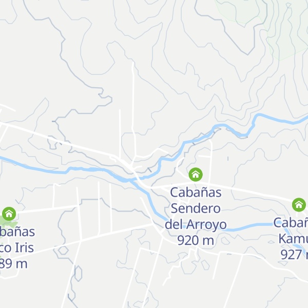 Map of Cabañas Casas del Arroyo