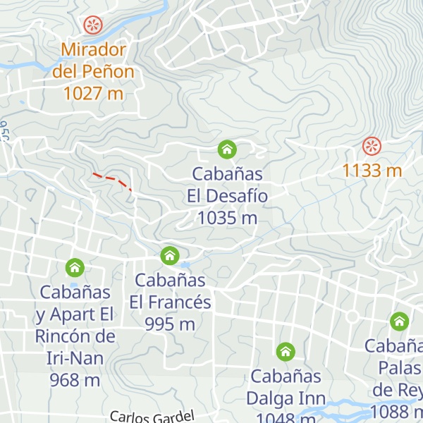 Map of Cabañas Rincón de los Duendes