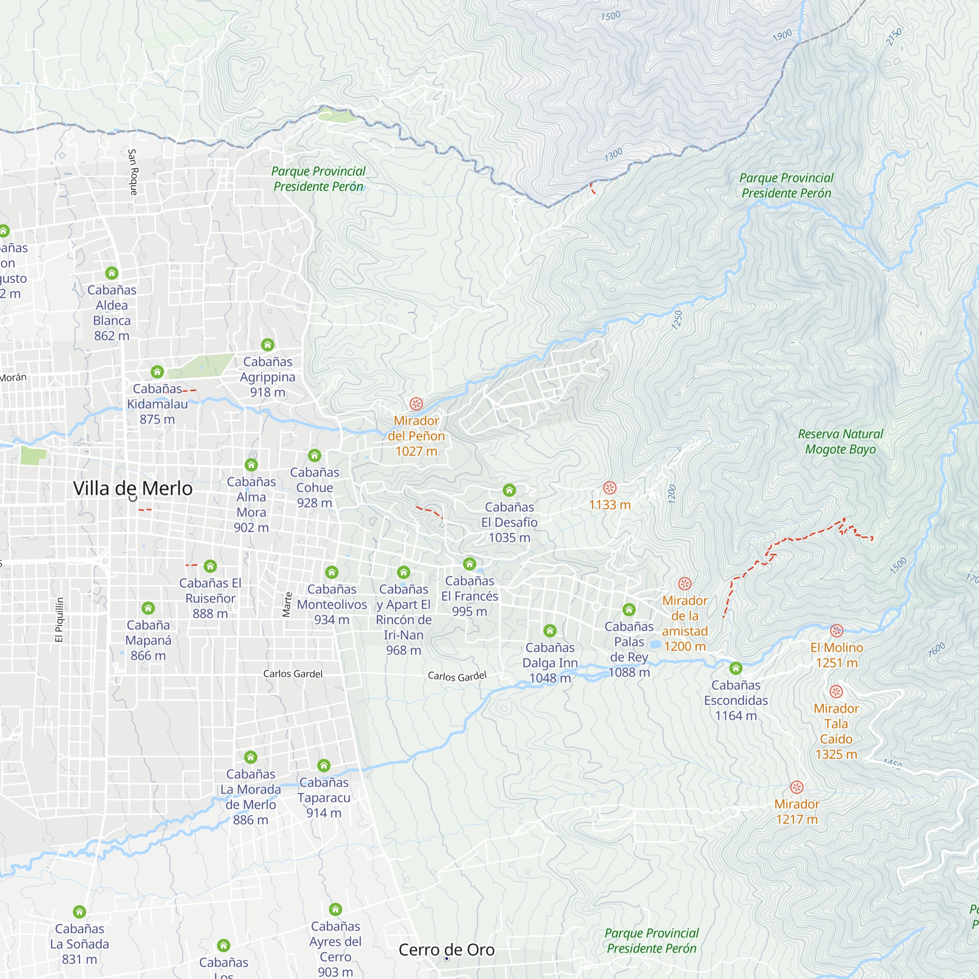Cabañas Inti Huasi map