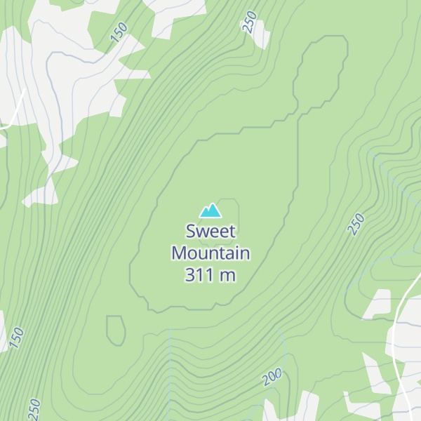 Map of Sweet Mountain