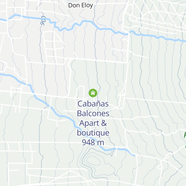 Map of Cabañas Balcones Apart & boutique